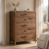 Natural Walnut Brown, Bronze Brass