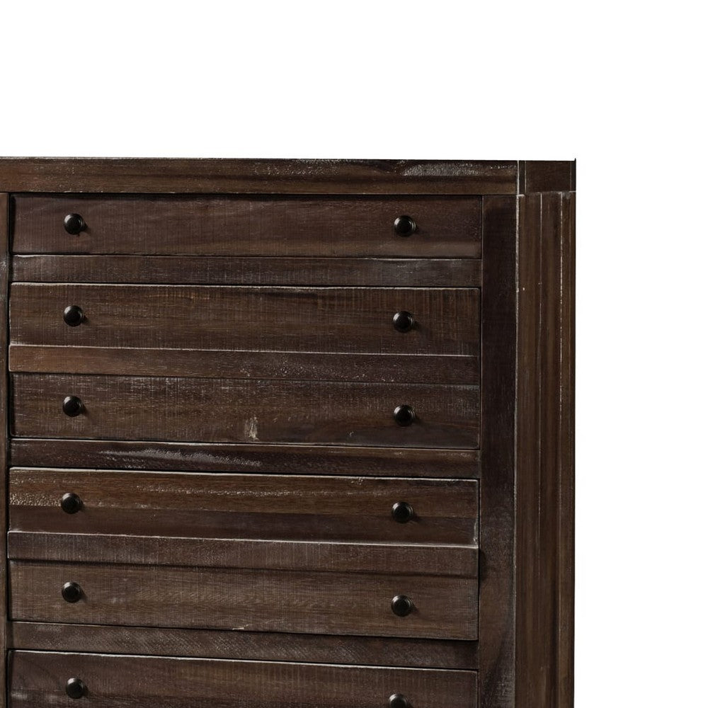 Cas Wide Dresser with 8 Drawers | Sengon Tekik Wood | Java Brown