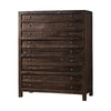 Cas Tall Dresser Chest with 5 Drawers | Sengon Tekik Wood | Java Brown