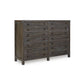 Cas Wide Dresser | 8 Drawers | Sengon Tekik Wood | Dark Gray