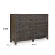 Cas Wide Dresser | 8 Drawers | Sengon Tekik Wood | Dark Gray