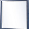 Herst Wall-Dresser Mirror with Beveled Glass | Navy Blue Acacia Wood 37x40