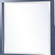 Herst Wall-Dresser Mirror with Beveled Glass | Navy Blue Acacia Wood 37x40