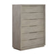 Jose Tall Dresser Chest with 6 Drawers | Mineral Solid Acacia Wood