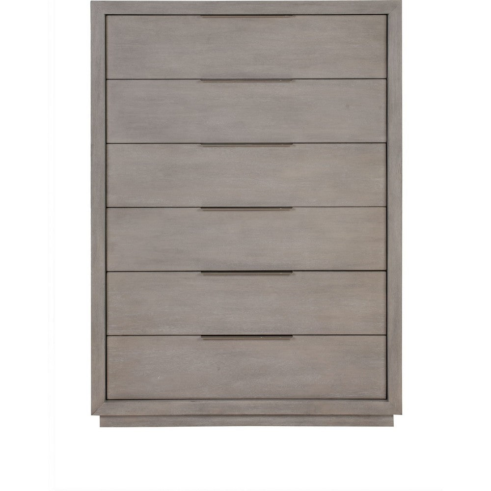 Jose Tall Dresser Chest with 6 Drawers | Mineral Solid Acacia Wood