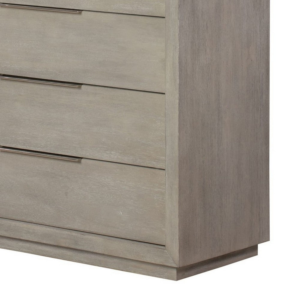 Jose Tall Dresser Chest with 6 Drawers | Mineral Solid Acacia Wood