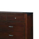 Kyle Wide Dresser with 9 Drawers | Brown Cherry-Mahogany Wood