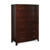 Kyle Tall Dresser Chest with 7 Drawers | Brown Cherry-Mahogany Wood