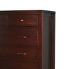 Kyle Tall Dresser Chest with 7 Drawers | Brown Cherry-Mahogany Wood