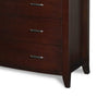 Kyle Tall Dresser Chest with 7 Drawers | Brown Cherry-Mahogany Wood