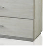 Glimps Wide Dresser with 6 Drawers | Plinth Base | Gray Wood