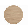 Cleo Dining Table | Round Brown Sintered Stone | Gray Steel Base 54"