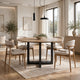 Cleo Dining Table | Round Brown Sintered Stone | Gray Steel Base 54"