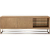 Bruce TV St& Media Cabinet | Storage & Shelves | Steel | Brown 74"