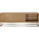 Bruce TV St& Media Cabinet | Storage & Shelves | Steel | Brown 74"