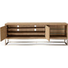 Bruce TV St& Media Cabinet | Storage & Shelves | Steel | Brown 74"