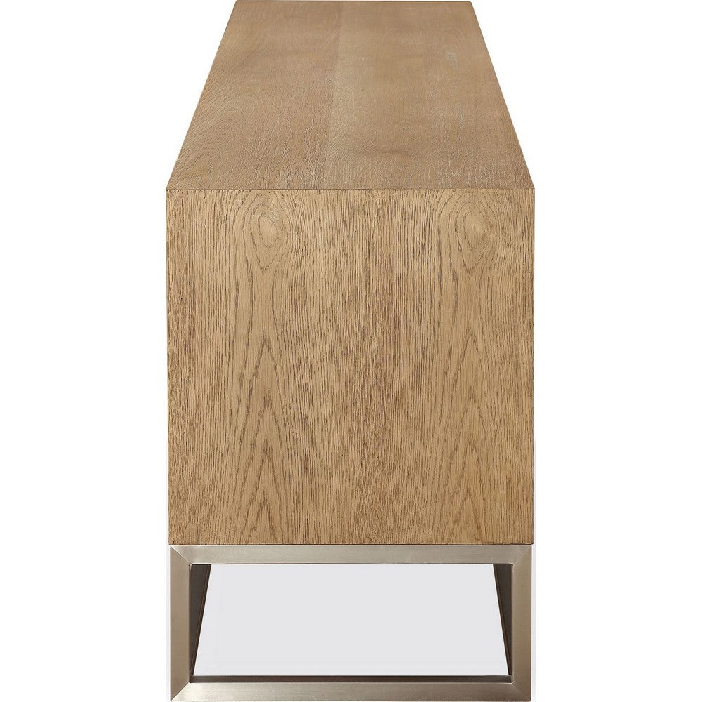 Bruce TV St& Media Cabinet | Storage & Shelves | Steel | Brown 74"