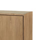 Bruce Sideboard | Adjustable Shelves | Stainless Steel | Brown Wood 70"