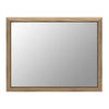 Bruce Coastal Modern Wall-Dresser Mirror with Glass | Bisque Rubberwood 38x40