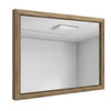 Bruce Coastal Modern Wall-Dresser Mirror with Glass | Bisque Rubberwood 38x40