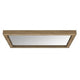 Bruce Coastal Modern Wall-Dresser Mirror with Glass | Bisque Rubberwood 38x40
