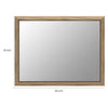 Bruce Coastal Modern Wall-Dresser Mirror with Glass | Bisque Rubberwood 38x40