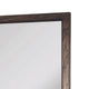 Enzo Wall-Dresser L&scape Mirror with Beveled Glass | Brown Wood 38x45