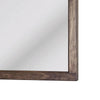 Enzo Wall-Dresser L&scape Mirror with Beveled Glass | Brown Wood 38x45