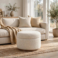 Ricotta, Off-White, Medium Brown