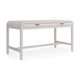 Danny Writing Desk | 2 Drawers | Waterfall Edges | White Solid Wood 60"