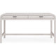 Danny Writing Desk | 2 Drawers | Waterfall Edges | White Solid Wood 60"