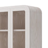 Danny Bookcase | Glass Door | Adjustable Shelves | Sugar White Wood 78"