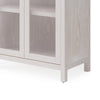 Danny Bookcase | Glass Door | Adjustable Shelves | Sugar White Wood 78"