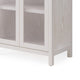 Danny Bookcase | Glass Door | Adjustable Shelves | Sugar White Wood 78"