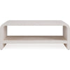 Danny Coffee Table with Shelf | Waterfall Design | Sugar Wood 48"