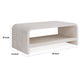 Danny Coffee Table with Shelf | Waterfall Design | Sugar Wood 48"