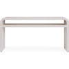Danny Console Table with Shelf | Waterfall Design | Sugar Wood 60"