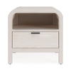 Danny Nightst& | 1 Drawer & Shelf | USB Ports | White Meranti Wood