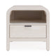 Danny Nightst& | 1 Drawer & Shelf | USB Ports | White Meranti Wood