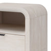 Danny Nightst& | 1 Drawer & Shelf | USB Ports | White Meranti Wood
