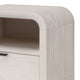 Danny Nightst& | 1 Drawer & Shelf | USB Ports | White Meranti Wood