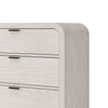 Danny 68" Wide Dresser with 6 Drawers | Black Metal | Off-White Wood