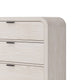 Danny 68" Wide Dresser with 6 Drawers | Black Metal | Off-White Wood
