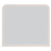 Danny Coastal Wall-Dresser Mirror | Beveled Glass | White MDF-Solid Wood 37x42