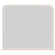 Danny Coastal Wall-Dresser Mirror | Beveled Glass | White MDF-Solid Wood 37x42