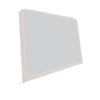 Danny Coastal Wall-Dresser Mirror | Beveled Glass | White MDF-Solid Wood 37x42