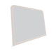 Danny Coastal Wall-Dresser Mirror | Beveled Glass | White MDF-Solid Wood 37x42