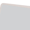 Danny Coastal Wall-Dresser Mirror | Beveled Glass | White MDF-Solid Wood 37x42