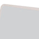 Danny Coastal Wall-Dresser Mirror | Beveled Glass | White MDF-Solid Wood 37x42