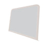 Danny Coastal Wall-Dresser Mirror | Beveled Glass | White MDF-Solid Wood 37x42